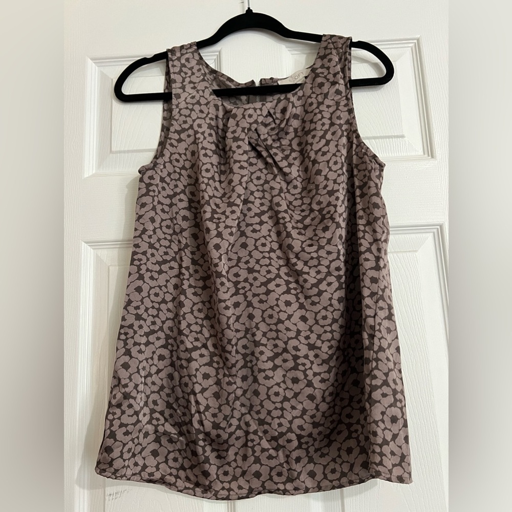 Loft tank top, silky feel, purple, medium